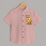 Samosa Squad Foodie Shirt - PEACH - 0 - 6 Months Old (Chest 23")