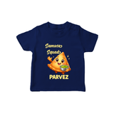 Samosa Squad Foodie Tshirt - NAVY BLUE - 0-5 Months Old (Chest 17")
