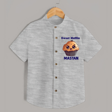 Sweet Muffin Personalized Shirt - GREY - 0 - 6 Months Old (Chest 23")