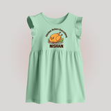 Chicken Lover Baby Frock - MINT GREEN - 0 - 3 Months Old (Chest 17")