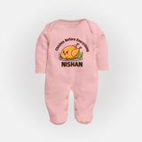 Chicken Lover Full body suit - BABY PINK - New Born (Chest 7.5")