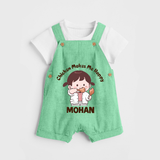 Happy Chicken Lover Dungaree - GREEN - 0 - 5 Months Old (Chest 18")