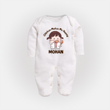 Happy Chicken Lover Full body suit - WHITE - New Born (Chest 7.5")