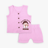 Happy Chicken Lover Baby Jabla Set - BABY PINK - 0 - 3 Months Old (Chest 9.8")