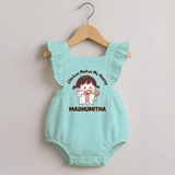 Happy Chicken Lover Romper Frock - MINT GREEN - 0 - 3 Months Old (Chest 19")