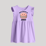 Mini Macaron Delight Baby Frock - LILAC - 0 - 3 Months Old (Chest 17")