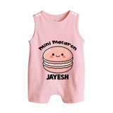 Mini Macaron Delight Button Romper - BABY PINK - New Born (Chest 18")