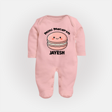 Mini Macaron Delight Full body suit - BABY PINK - New Born (Chest 7.5")