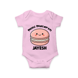 Mini Macaron Delight Baby Romper - BABY PINK - New Born (Chest 14")