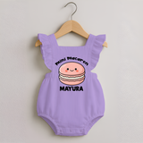 Mini Macaron Delight Romper Frock - LILAC - 0 - 3 Months Old (Chest 19")