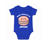 Mini Macaron Delight Baby Romper - COBALT BLUE - New Born (Chest 14")