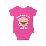 Mini Macaron Delight Baby Romper - HOT PINK - New Born (Chest 14")