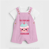 Lil Cupcake Charm Dungaree - BABY PINK - 0 - 5 Months Old (Chest 18")