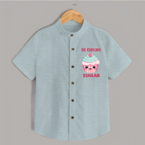 Lil Cupcake Charm Shirt - ARCTIC BLUE - 0 - 6 Months Old (Chest 23")