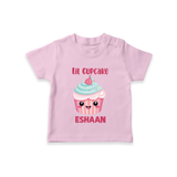 Lil Cupcake Charm Tshirt - BABY PINK - 0-5 Months Old (Chest 17")