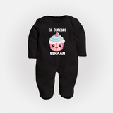 Lil Cupcake Charm Full body suit - BLACK - New Born (Chest 7.5")