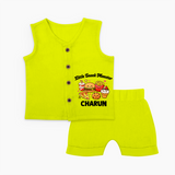 Little Snack Monster Baby Jabla Set - LIME GREEN - 0 - 3 Months Old (Chest 9.8")