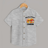 Little Snack Monster Shirt - GREY - 0 - 6 Months Old (Chest 23")