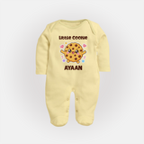 Little Cookie Cutie Full body suit - PASTEL YELLOW - New Born (Chest 7.5")