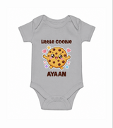 Little Cookie Cutie Baby Romper - GREY - New Born (Chest 14")