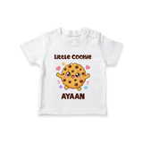 Little Cookie Cutie Tshirt - WHITE - 0-5 Months Old (Chest 17")