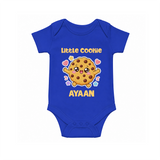 Little Cookie Cutie Baby Romper - COBALT BLUE - New Born (Chest 14")
