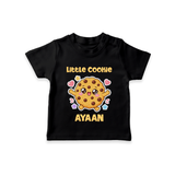 Little Cookie Cutie Tshirt - BLACK - 0-5 Months Old (Chest 17")