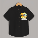 Just Chillin' Ice Cream Shirt - BLACK - 0 - 6 Months Old (Chest 23")