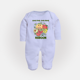 Good Food Good Mood Full body suit - BABY BLUE - New Born (Chest 7.5")