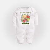 Good Food Good Mood Full body suit - WHITE - New Born (Chest 7.5")