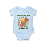 Good Food Good Mood Baby Romper - BABY BLUE - New Born (Chest 14")
