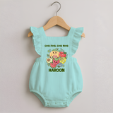 Good Food Good Mood Romper Frock - MINT GREEN - 0 - 3 Months Old (Chest 19")