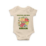 Good Food Good Mood Baby Romper - IVORY - New Born (Chest 14")