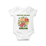Good Food Good Mood Baby Romper - WHITE - New Born (Chest 14")