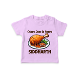 Crispy Juicy Chicken Tshirt - LILAC - 0-5 Months Old (Chest 17")