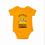 Pasta Lover Baby Romper - CHROME YELLOW - New Born (Chest 14")
