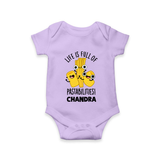 Pasta Lover Baby Romper - LILAC - New Born (Chest 14")
