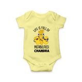 Pasta Lover Baby Romper - PASTEL YELLOW - New Born (Chest 14")