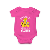 Pasta Lover Baby Romper - HOT PINK - New Born (Chest 14")