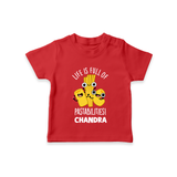 Pasta Lover Tshirt - RED - 0-5 Months Old (Chest 17")