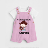 Donut Mess With Me Dungaree - BABY PINK - 0 - 5 Months Old (Chest 18")