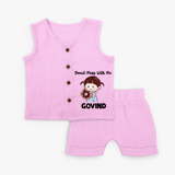Donut Mess With Me Baby Jabla Set - BABY PINK - 0 - 3 Months Old (Chest 9.8")