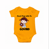 Donut Mess With Me Baby Romper - CHROME YELLOW - New Born (Chest 14")