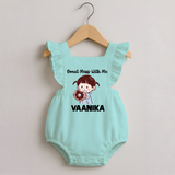Donut Mess With Me Romper Frock - MINT GREEN - 0 - 3 Months Old (Chest 19")