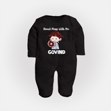 Donut Mess With Me Full body suit - BLACK - New Born (Chest 7.5")