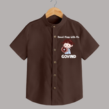 Donut Mess With Me Shirt - CHOCOLATE BROWN - 0 - 6 Months Old (Chest 23")