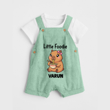 Little Foodie Dungaree - MINT GREEN - 0 - 5 Months Old (Chest 18")
