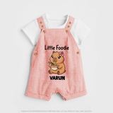 Little Foodie Dungaree - PEACH - 0 - 5 Months Old (Chest 18")