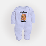 Little Foodie Full body suit - BABY BLUE - New Born (Chest 7.5")