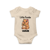 Little Foodie Baby Romper - IVORY - New Born (Chest 14")